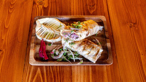 Grilled Lamb Fillet Wrap