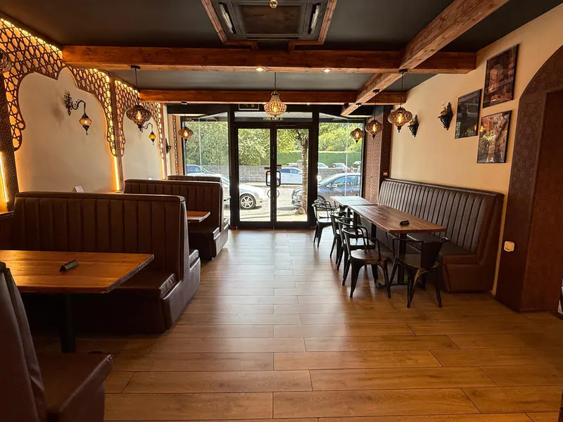 The DarMisk dining room in the evening
